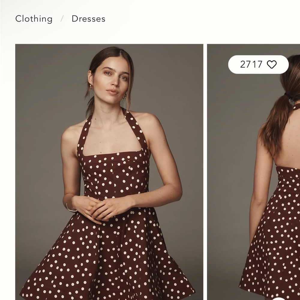 Polka Dot Halter Dress